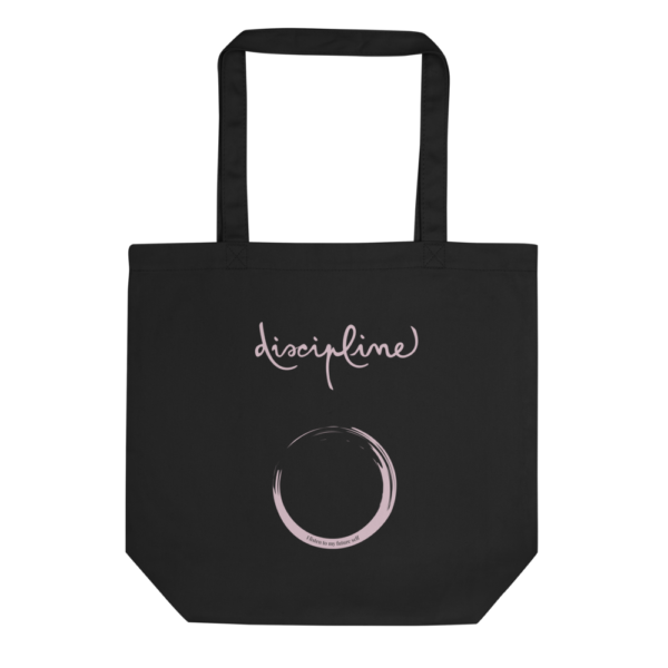 An eco bag for Discipline with inspiring secret note