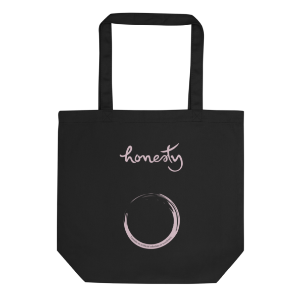 An eco bag for Honesty with inspiring secret note